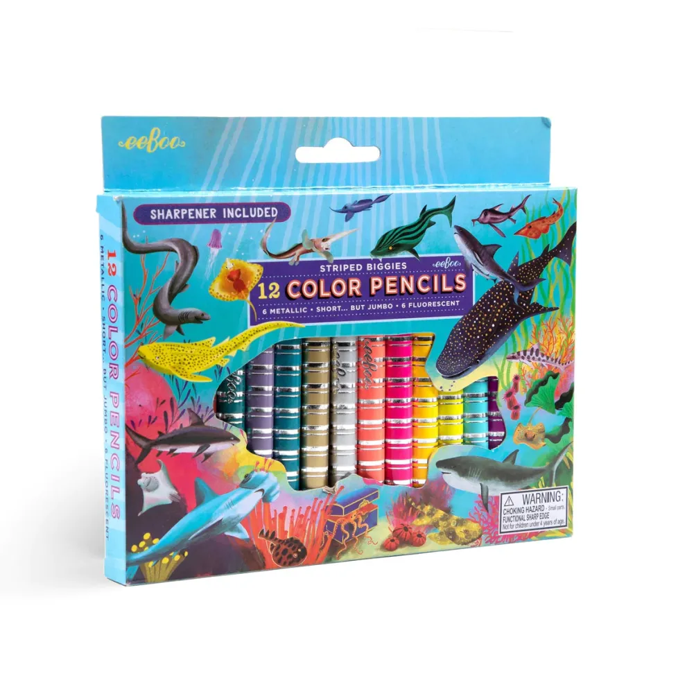 eeBoo Biggie Color Pencils: Shark