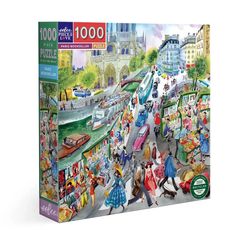 eeBoo 1000 Piece Puzzle Paris Bookseller