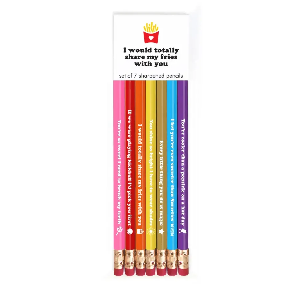 Snifty Pencil Set: Share my Fries