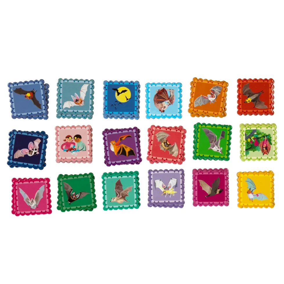 eeBoo Bat Little Square Matching Game