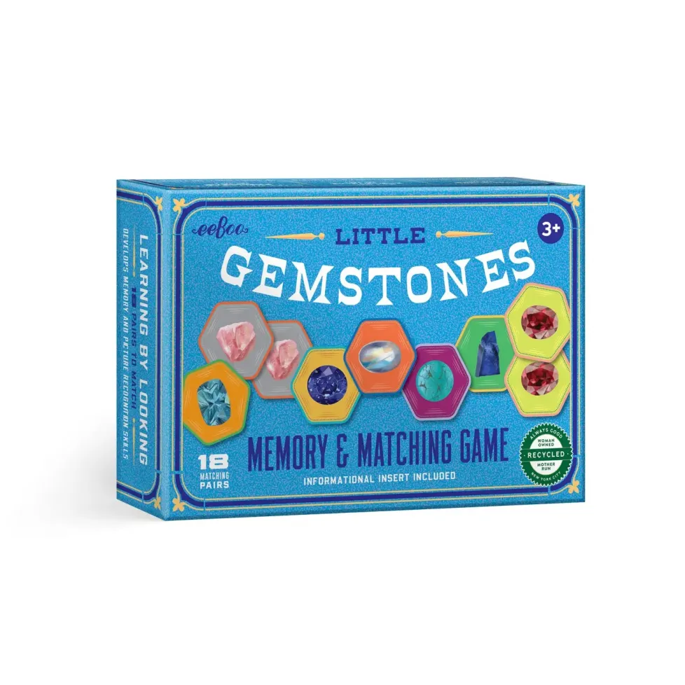 eeBoo Little Gemstones Memory and Matching Game