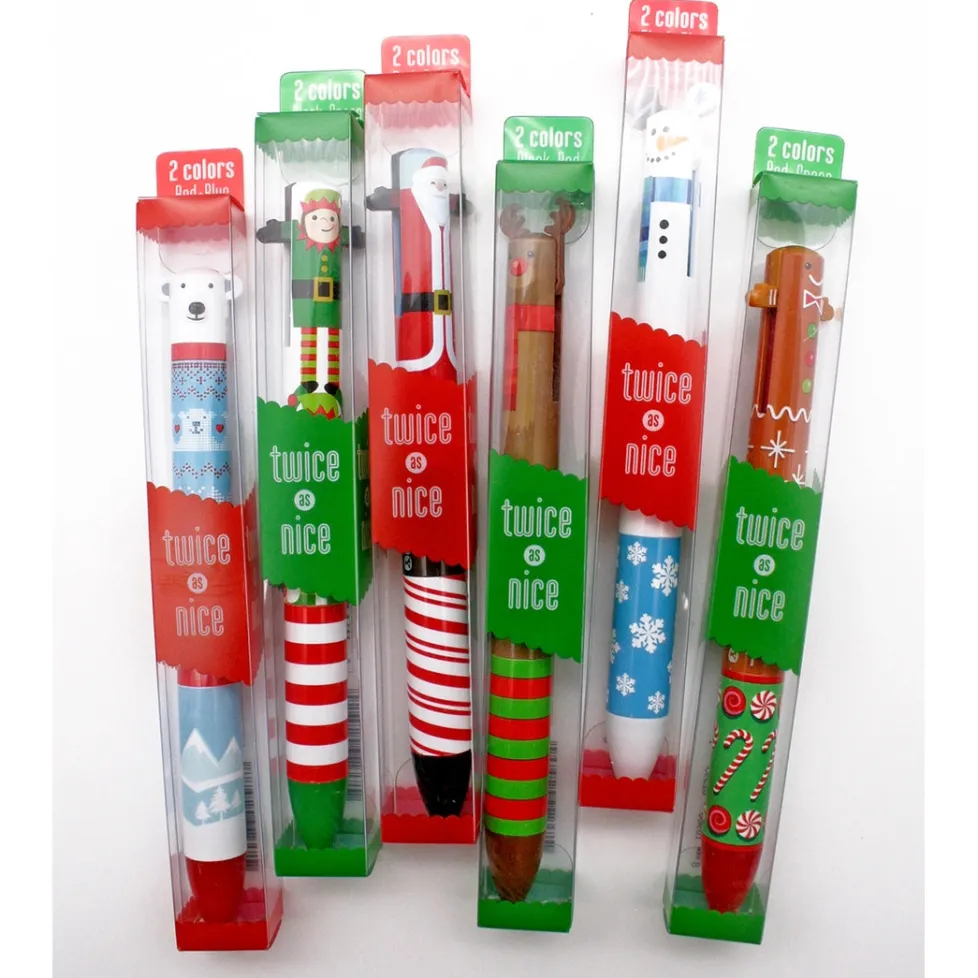 Snifty Pen Twice as Nice Holiday 2 Color Click Pen Assortment