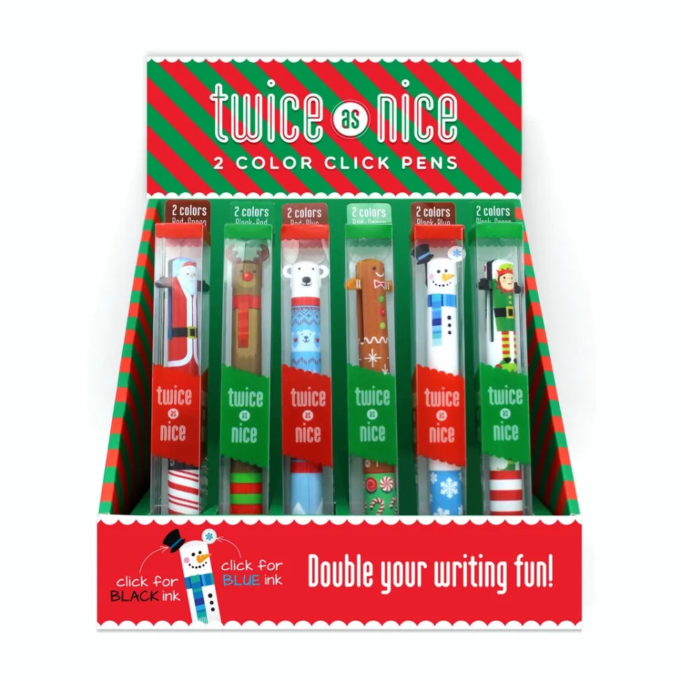 Snifty Pen Twice as Nice Holiday 2 Color Click Pen Assortment